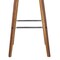 Armen Living Vienna 30" Swivel Bar Stool in Walnut Wood Finish with Brown Faux Leather LCVIBABRWA30 - alternate 9